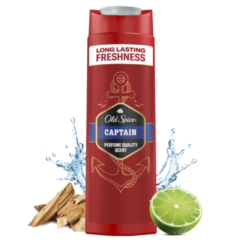 OLD SPICE Captain ,żel pod prysznic i szampon do włosów dla mężczyzn, 3w1, Fierce Ocean,promocyjne