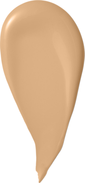 Bourjois Always Fabulous podkład, średni beżowy odcień. Kremowy swatch z aksamitnym wykończeniem SPF 20.