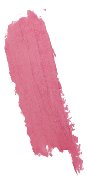 Rozmazana pomadka do ust Alterra Fuchsia, aksamitny, intensywnie różowy swatch z delikatnym połyskiem.