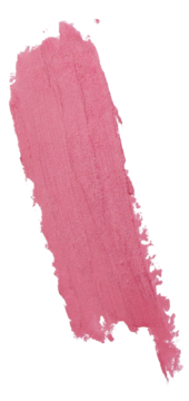 Rozmazana pomadka do ust Alterra Fuchsia, aksamitny, intensywnie różowy swatch z delikatnym połyskiem.