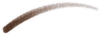 Pojedyncza, idealnie ukształtowana brązowa brew, wypełniona kredką Max Factor Real Brow Fill and Shape.
