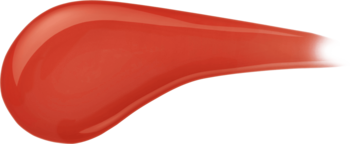 Błyszcząca próbka pomadki Max Factor Lipfinity Lip Colour 130 Luscious w kolorze czerwonopomarańczowym.