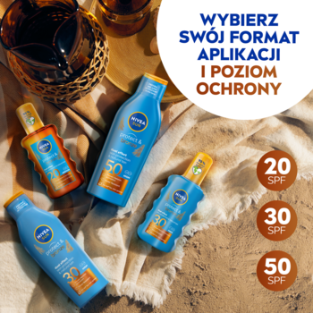 NIVEA SUN Protect & Bronze ,balsam do opalania w sprayu, aktywizujący opaleniznę, SPF 30,promocyjne