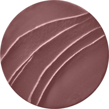 Bourjois Rouge Edition Velvet, matowa pomadka. Brązowy okrągły dysk z jasnymi, falistymi wzorami, widok z góry.