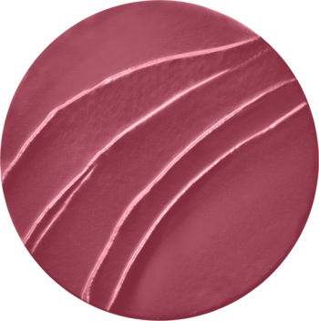 Okrągła, matowa próbka pomadki Bourjois Rouge Edition Velvet w odcieniu czerwonego wina z falistą teksturą.