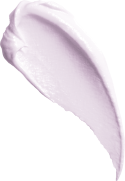 Baza Marshmallow primer: kremowy, różowy smug na fioletowym tle. Wygładzający, miękki efekt.