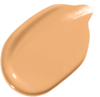 NYX Bare With Me serum w korektorze, zbliżenie na beżową, lśniącą kroplę produktu o naturalnym wykończeniu.