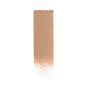 Zbliżenie matującego podkładu L'Oréal Infaillible 24H Fresh Wear w pudrze, dwa beżowo-złote odcienie.