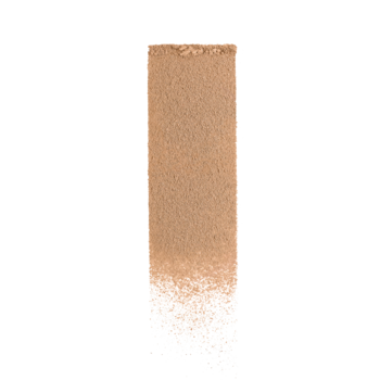 Matujący podkład w pudrze L'Oréal Infaillible Fresh Wear, beżowy swatch z drobnym gradientem na czarnym tle.
