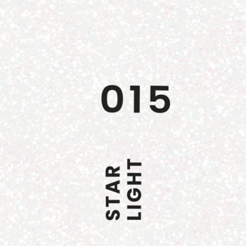 Grafika lakieru hybrydowego o numerze 015 w odcieniu STAR LIGHT, na jasnym, nakrapianym tle.