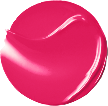 Wymaz nawilżającej pomadki Bourjois Healthy Mix Lip Sorbet w soczystym odcieniu fuksji, o lśniącym wykończeniu.