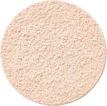 Zbliżenie na okrągły, jasno-beżowy puder matujący Bourjois Healthy Mix Clean, o drobnej teksturze.