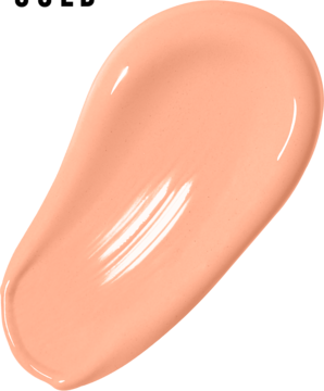 Podkład Max Factor Facefinity All Day Flawless C64 Rose Gold. Smuga matującego fluidu w kolorze brzoskwiniowym.
