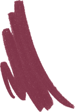 Ciemnoróżowa, matowa próbka koloru kredki do ust Miss Sporty Mauve o aksamitnym wykończeniu na czarnym tle.