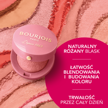 BOURJOIS Little Round Pot ,róż do policzków, nr 34 Rose d'or,rich-content-1