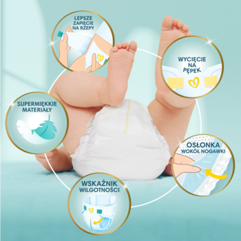 PAMPERS Premium Care ,pieluchy, 0 New Baby,do 3 kg,rich-content-1
