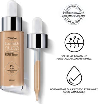 L'ORÉAL PARIS True Match Nude,serum do twarzy w podkładzie, nr 1-2 Rosy Light,rich-content-1