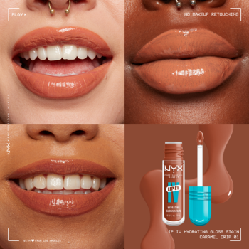 NYX PROFESSIONAL MAKEUP Lip I.V. Hydrating Gloss,błyszczyk do ust, nr 01 Caramel Drip,rich-content-1