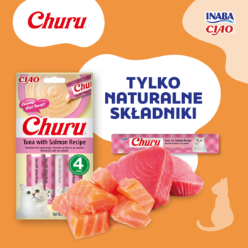 INABA CIAO Churu ,karma uzupełniająca dla kotów o smaku tuńczyka i łososia,rich-content-1