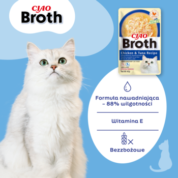 INABA CIAO Broth ,mokra karma dla kota, kurczak i tuńczyk w rosole,rich-content-1