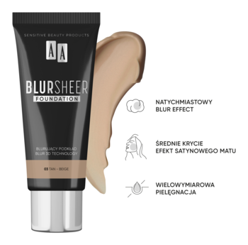 AA Blur Sheer ,podkład do twarzy, nr 03 Tan-Beige,rich-content-1