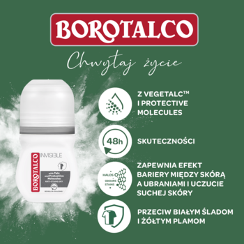 BOROTALCO Invisible ,antyperspirant w kulce, 48h,rich-content-1