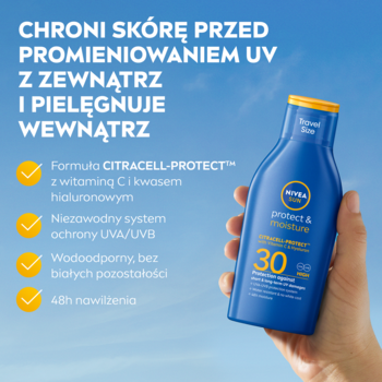 NIVEA SUN Protect & Moisture ,balsam do opalania, nawilżający, SPF 30,rich-content-1