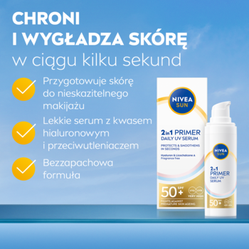 NIVEA SUN Primer ,serum do twarzy, 2w1, SPF50+,rich-content-1