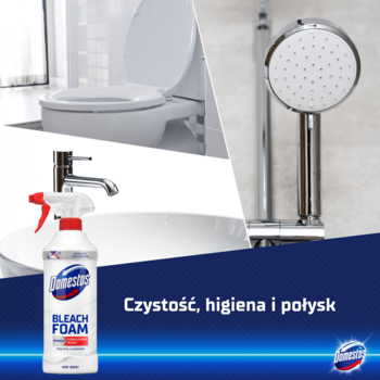 DOMESTOS Bleach Foam ,pianka do czyszczenia WC, z wybielaczem,rich-content-1