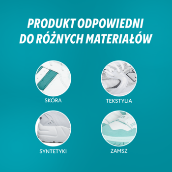 Grafika: produkt odpowiedni do różnych materiałów: skóry, tekstyliów, syntetyków i zamszu.