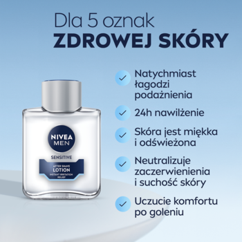 NIVEA MEN Sensitive ,woda po goleniu, łagodząca, natychmiastowa ulga,rich-content-1