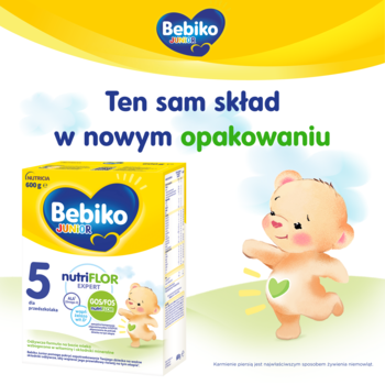 BEBIKO JUNIOR NUTRIflor Expert 5,formuła na bazie mleka dla przedszkolaka, 5,rich-content-1