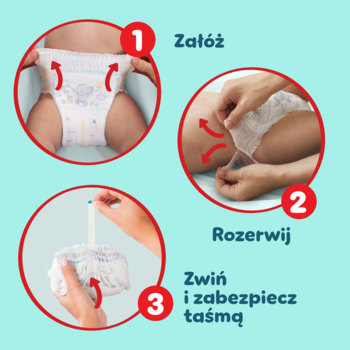 PAMPERS Premium Care ,pieluchomajtki, 4, 9-15 kg,rich-content-1