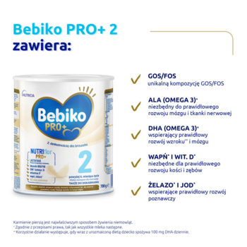 BEBIKO NUTRIflor PRO+ 2,mleko następne dla niemowląt, powyżej 6. m-ca życia, 2,rich-content-1