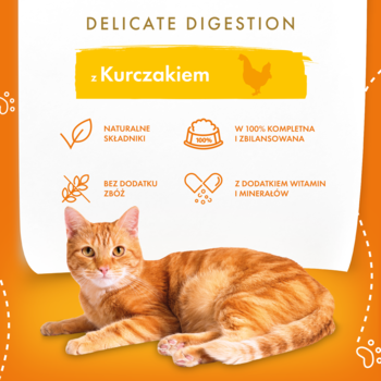 BUTCHER'S Delicious Dinners Delicate Digestion,karma pełnoporcjowa sucha, dla dorosłych kotów z kurczakiem,rich-content-1