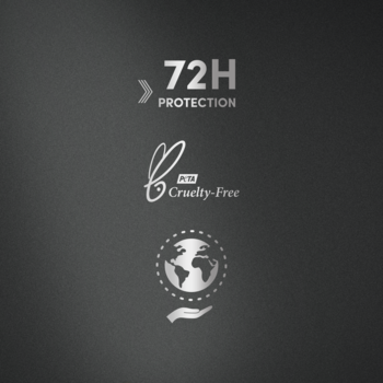 Srebrne ikony: 72H Ochrona, PETA Cruelty-Free oraz globalne podejście. Cechy Antyperspirantu Dove MEN+Care.