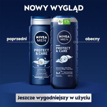 NIVEA MEN Protect & Care ,żel pod prysznic, 3w1, Aloes,rich-content-2