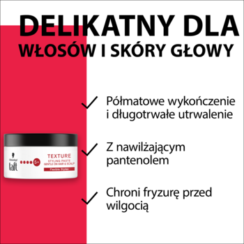 SCHWARZKOPF TAFT Texture ,pasta do włosów, mocna, poziom utrwalenia 5+,rich-content-2