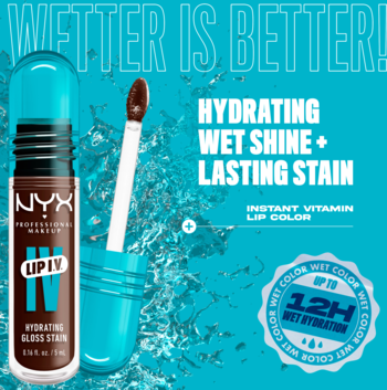 NYX PROFESSIONAL MAKEUP Lip I.V. Hydrating Gloss,błyszczyk do ust, nr 06 Espresso Soak,rich-content-2