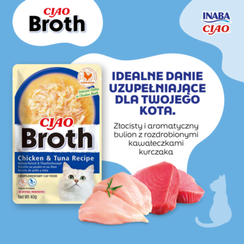 INABA CIAO Broth ,mokra karma dla kota, kurczak i tuńczyk w rosole,rich-content-2