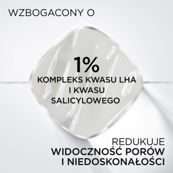 Grafika L'Oréal Paris Prime Lab Matte Setter: 1% kompleks LHA i kwasu salicylowego, redukuje pory i niedoskonałości.
