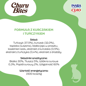 INABA CIAO Churu ,przekąska dla kota o smaku kurczaka z nadzieniem o smaku tuńczyka,rich-content-3