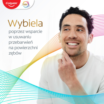 COLGATE Total Whitening,pasta do zębów z fluorem, wybielająca, multiochronna,rich-content-3