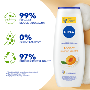 NIVEA Apricot ,żel pod prysznic, pielęgnujący, Morela i Olejek z Nasion Moreli,rich-content-3