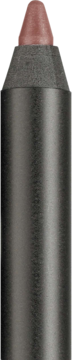 Artdeco Soft Lip Liner Rosy Nude, pionowy widok kremowej konturówki, ciemna oprawka, różowo-beżowa końcówka.