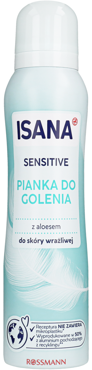 ISANA, Sensitive, pianka do golenia, z Aloesem, skóra wrażliwa, 150 ml
