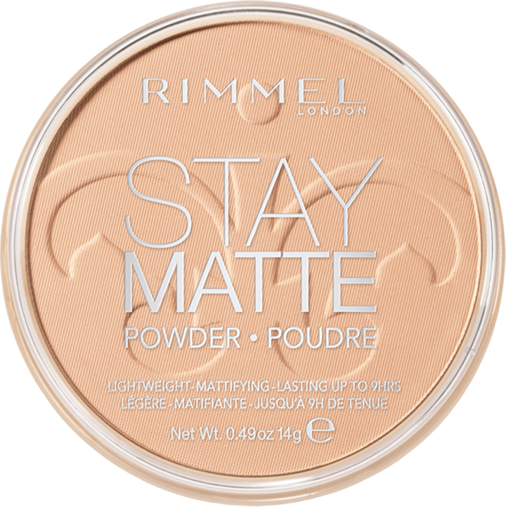 RIMMEL, Stay Matte, puder do twarzy, prasowany, matujący, nr 004 Sandstorm, 14 g