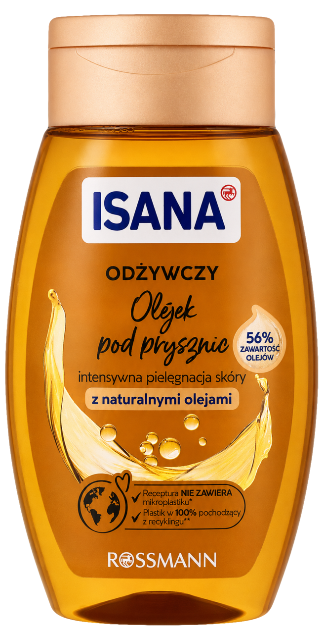 ISANA, olejek pod prysznic, odżywczy, intensywna pielęgnacja skóry, 250 ml