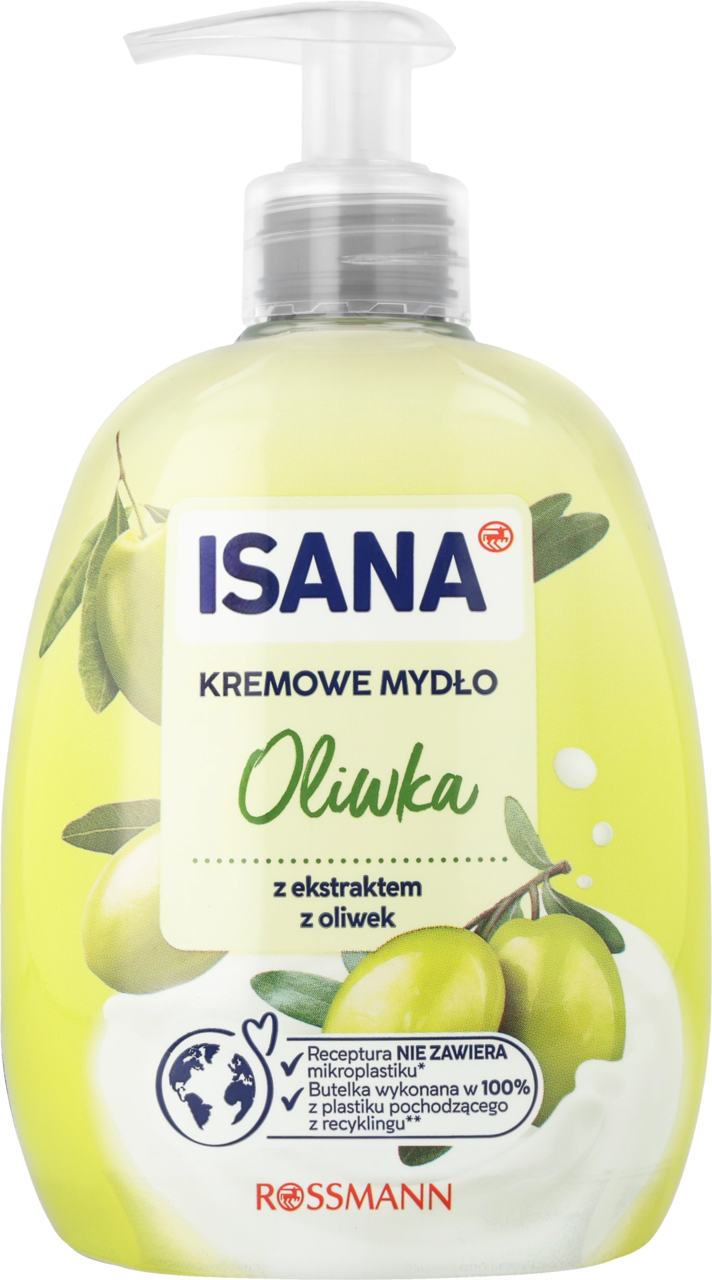 ISANA, mydło w płynie, kremowe, Oliwka, 500 ml