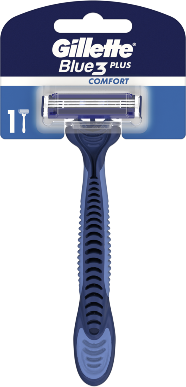 GILLETTE, Blue 3 Plus Comfort, maszynka do golenia dla mężczyzn, 3 ostrzowa, 1 szt.